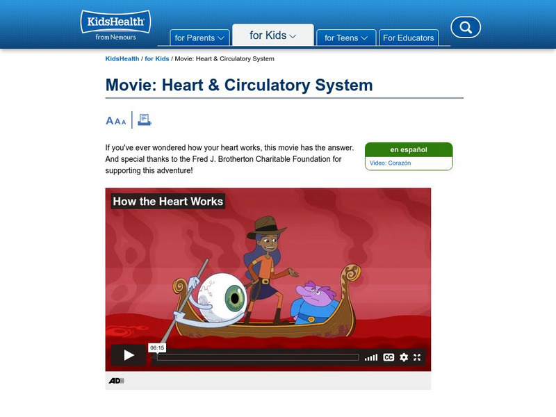 Kids Health: Your Heart and Circulatory System Instructional Video Kids Health: Your Heart and Circulatory System Instructional Video