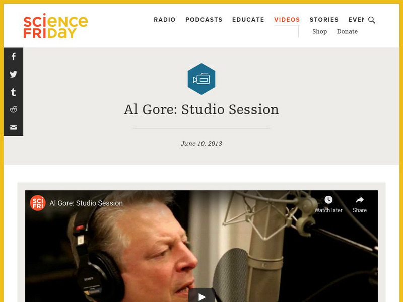 Science Friday: Al Gore: Studio Session Instructional Video