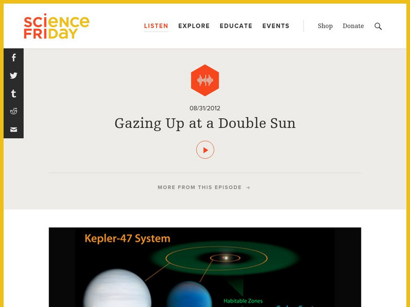 Science Friday: Gazing Up at a Double Sun Audio Science Friday: Gazing Up at a Double Sun Audio
