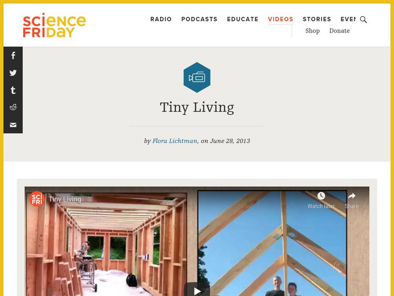 Science Friday: Tiny Living Instructional Video
