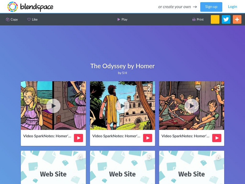 Blendspace: The Odyssey by Homer Unit Plan Blendspace: The Odyssey by Homer Unit Plan