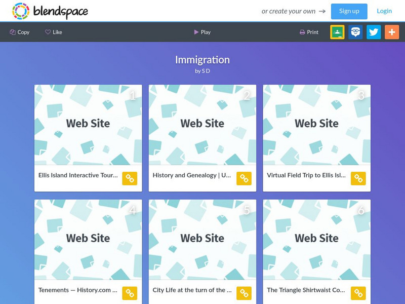 Blendspace: Immigration Unit Plan Blendspace: Immigration Unit Plan