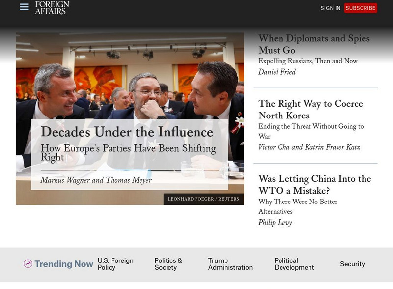 Foreign Affairs Website Foreign Affairs Website