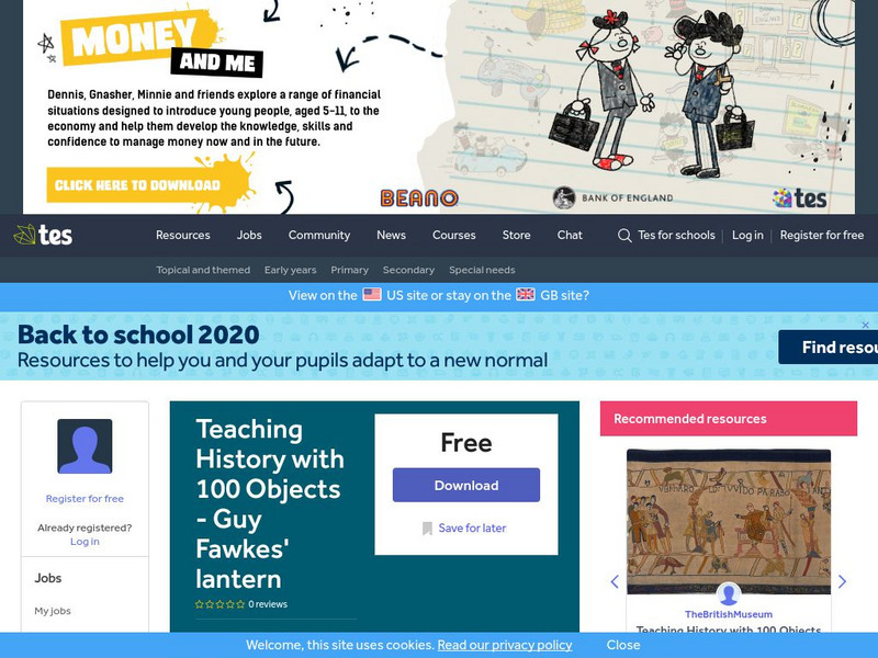 Tes: Teaching History With 100 Objects Guy Fawkes' Lantern Unit Plan Tes: Teaching History With 100 Objects Guy Fawkes' Lantern Unit Plan