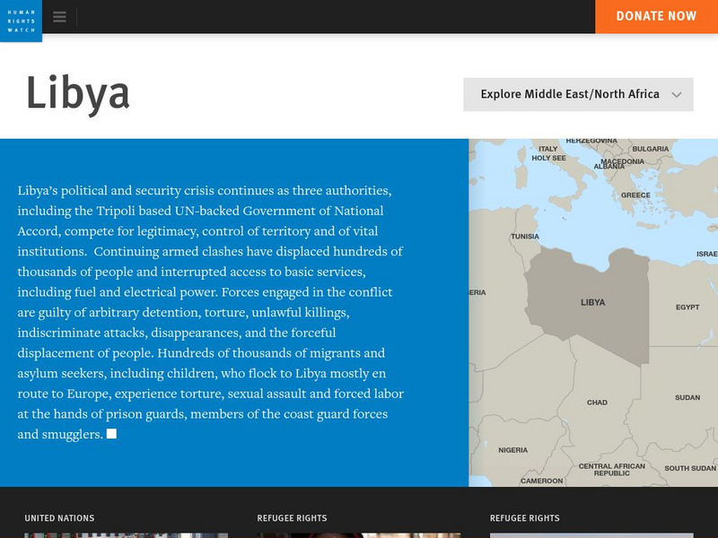 Human Rights Watch: Libya Website Human Rights Watch: Libya Website