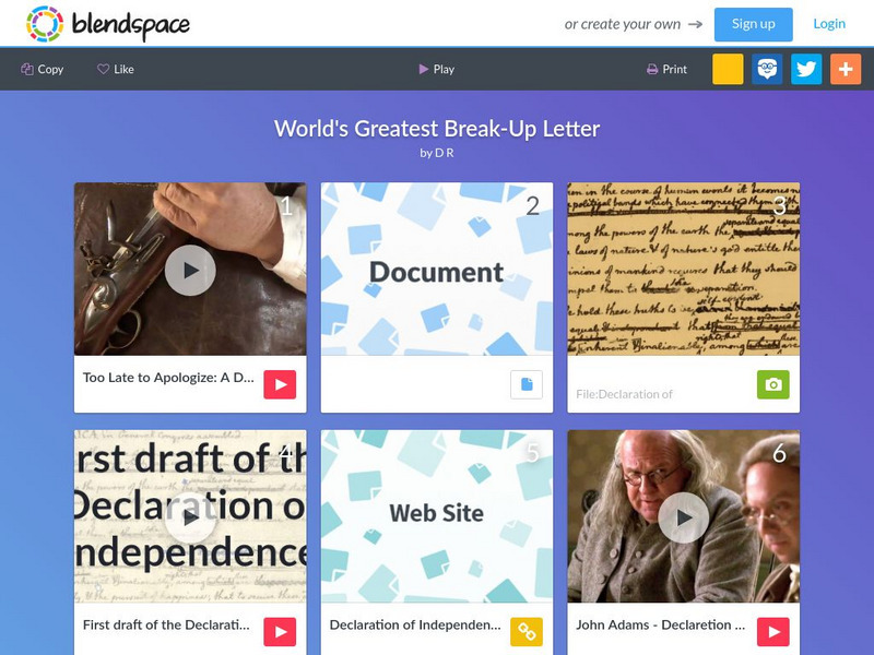 Blendspace: World's Greatest Break Up Letter Unit Plan Blendspace: World's Greatest Break Up Letter Unit Plan