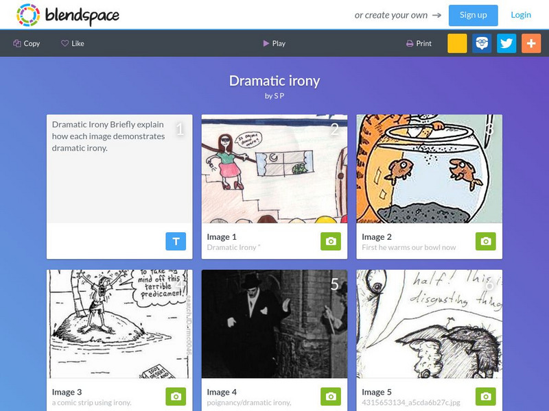 Blendspace: Dramatic Irony Unit Plan Blendspace: Dramatic Irony Unit Plan