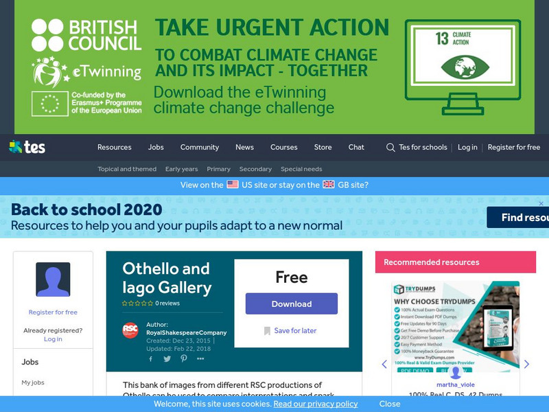 Tes: Othello and Iago Gallery Graphic