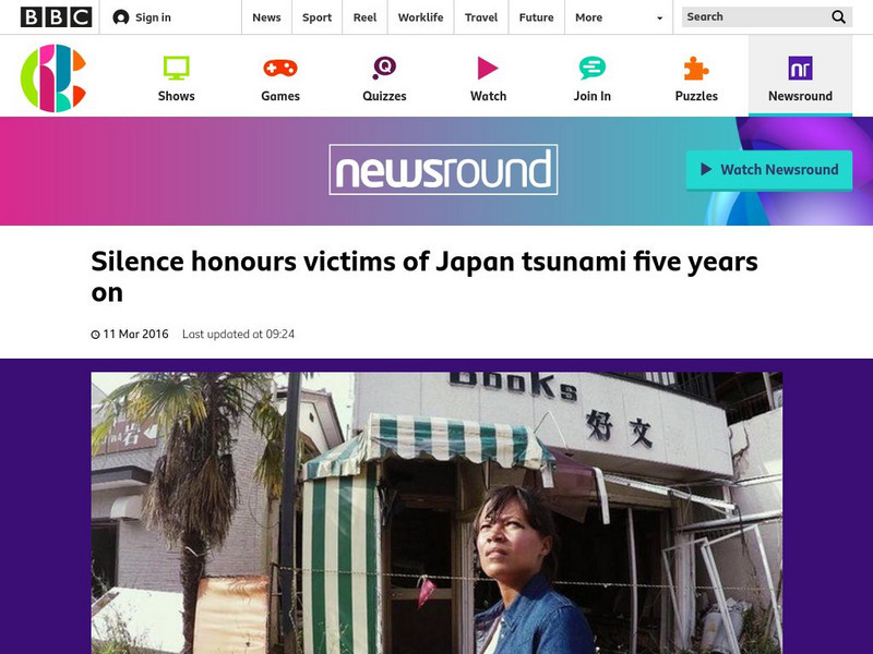 Bbc Newsround: Silence Honours Victims of Japan Tsunami Article Bbc Newsround: Silence Honours Victims of Japan Tsunami Article