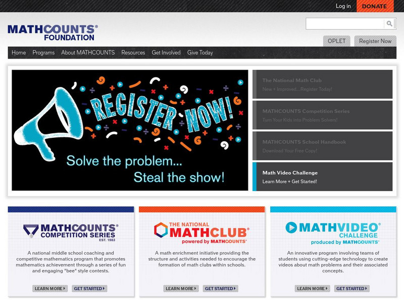 Mathcounts Foundation Website