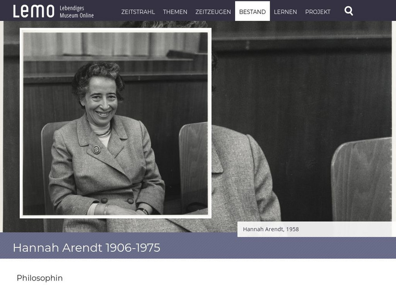 Deutsches Historisches Museum: Hannah Arendt Philosophin Graphic