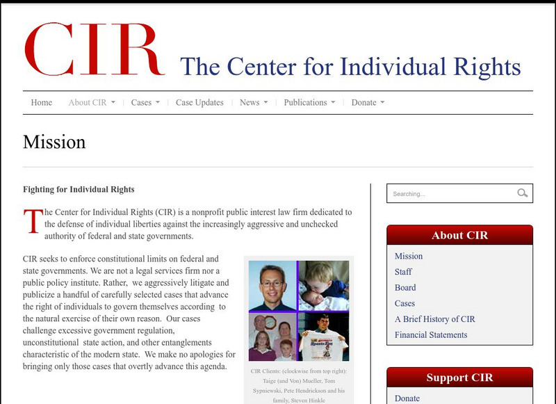 Center for Individual Rights Handout Center for Individual Rights Handout