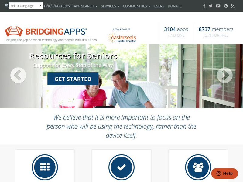 Bridging Apps: People With Special Needs Website