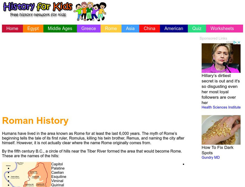 History for Kids: Chickasaw Tribe Handout