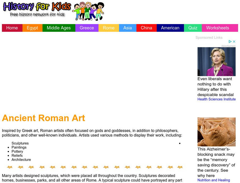 History for Kids: Native American Food Handout