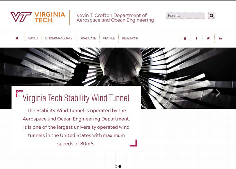 Virginia Tech: Department of Aerospace and Ocean Engineering Website Virginia Tech: Department of Aerospace and Ocean Engineering Website