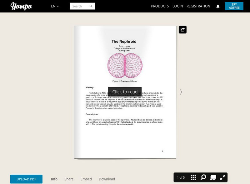 College of the Redwoods: Nephroid Website College of the Redwoods: Nephroid Website
