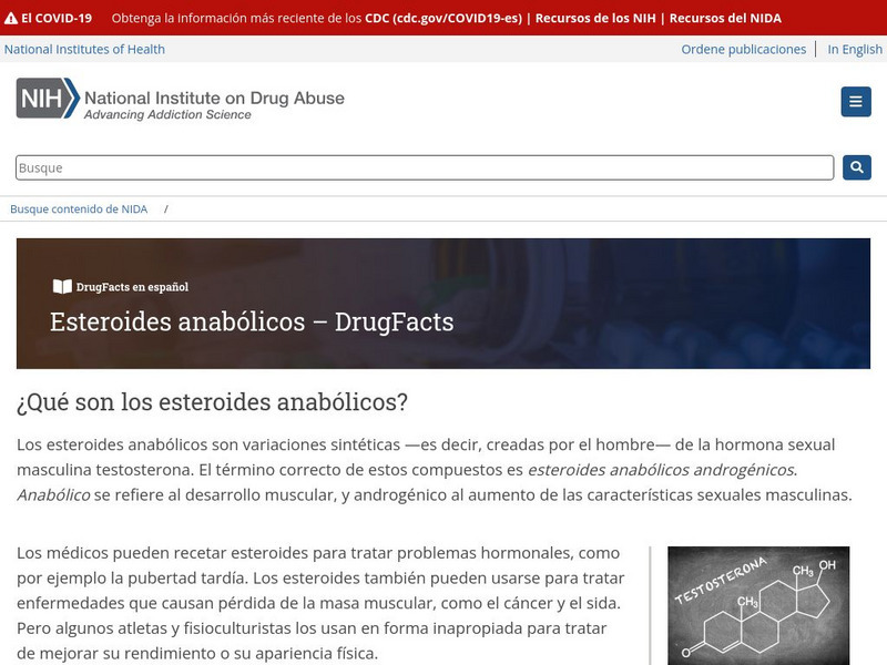 National Institute on Drug Abuse: Steroids (Spanish) Handout National Institute on Drug Abuse: Steroids (Spanish) Handout
