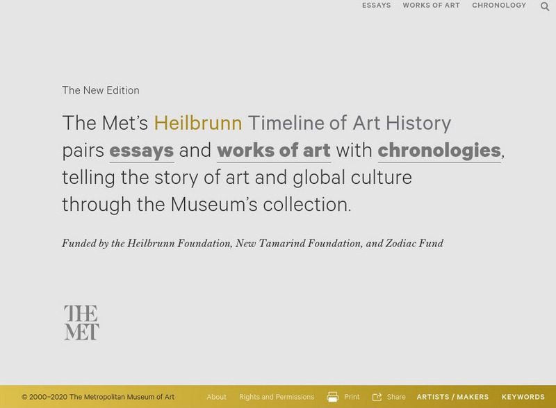 Metropolitan Museum of Art: Heilbrunn Timeline of Art History Handout Metropolitan Museum of Art: Heilbrunn Timeline of Art History Handout