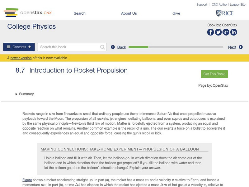Open Stax: Introduction to Rocket Propulsion eBook Open Stax: Introduction to Rocket Propulsion eBook