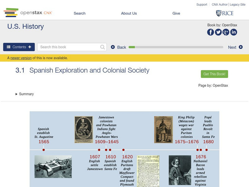 Open Stax: Colonial Societies 1500 1700: Spanish Exploration & Colonial Society eBook Open Stax: Colonial Societies 1500 1700: Spanish Exploration & Colonial Society eBook