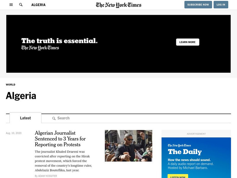 New York Times: Algeria News Website New York Times: Algeria News Website