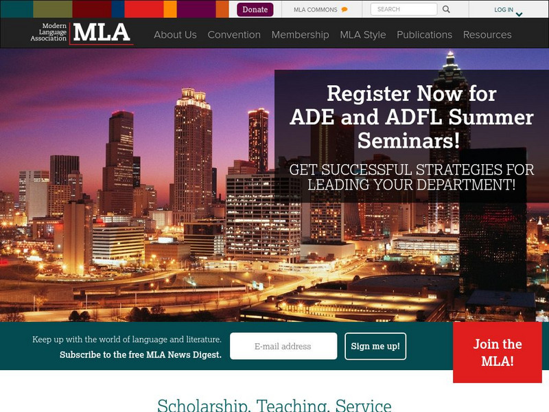 Mla Style Official Site Website Mla Style Official Site Website