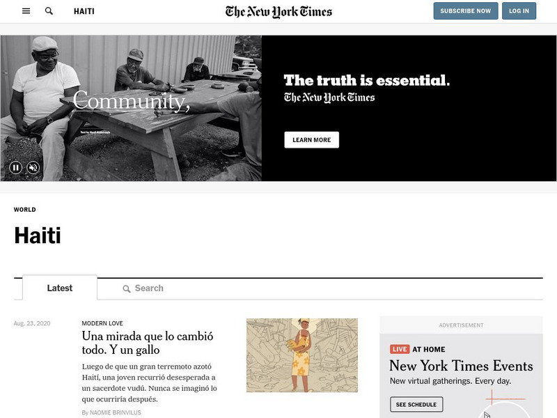 New York Times: Haiti News Website New York Times: Haiti News Website