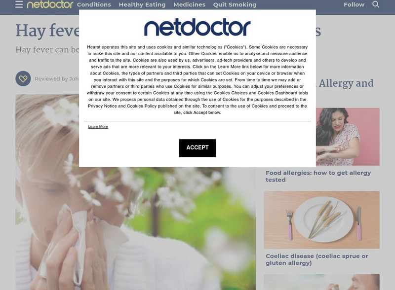 Net doctor.co.uk: Facts About Hay Fever Handout Net doctor.co.uk: Facts About Hay Fever Handout