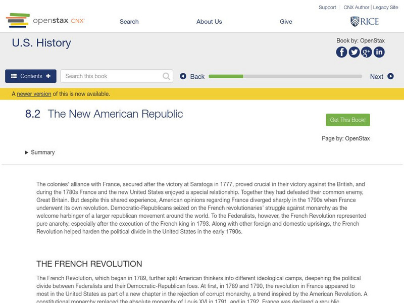 Open Stax: The New American Republic eBook Open Stax: The New American Republic eBook