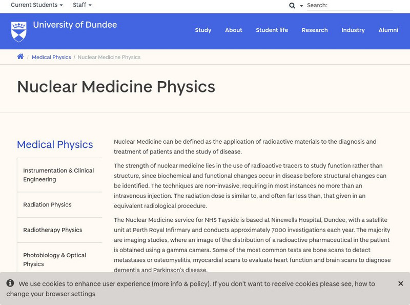 Dundee Medical Physics: Nuclear Medicine Handout