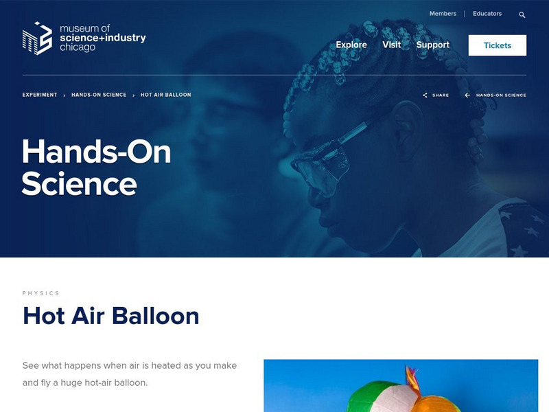 Museum of Science and Industry: Activities: Fly a Hot Air Balloon Activity Museum of Science and Industry: Activities: Fly a Hot Air Balloon Activity