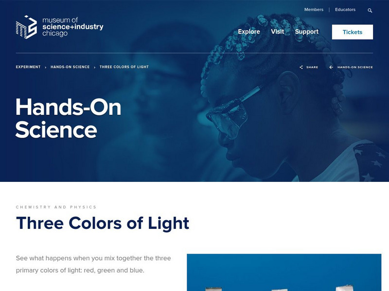 Museum of Science and Industry: Online Science: Three Colors of Light Activity Museum of Science and Industry: Online Science: Three Colors of Light Activity