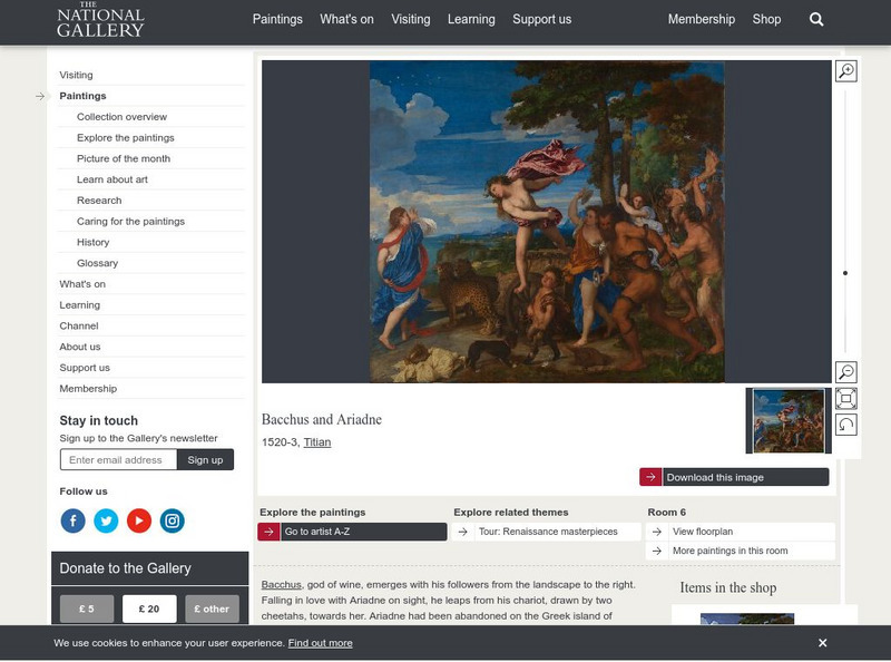 National Gallery, London: Titian, Bacchus and Ariadne Graphic National Gallery, London: Titian, Bacchus and Ariadne Graphic