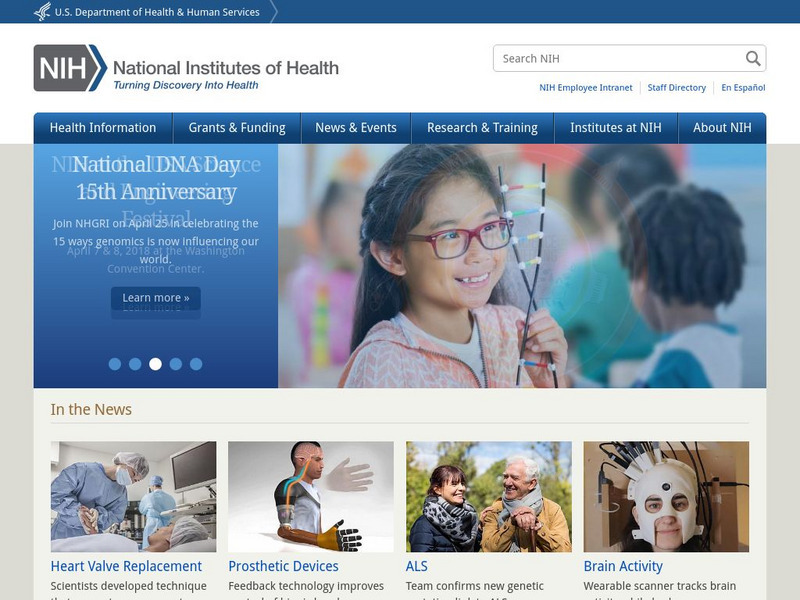 National Institutes of Health Website National Institutes of Health Website