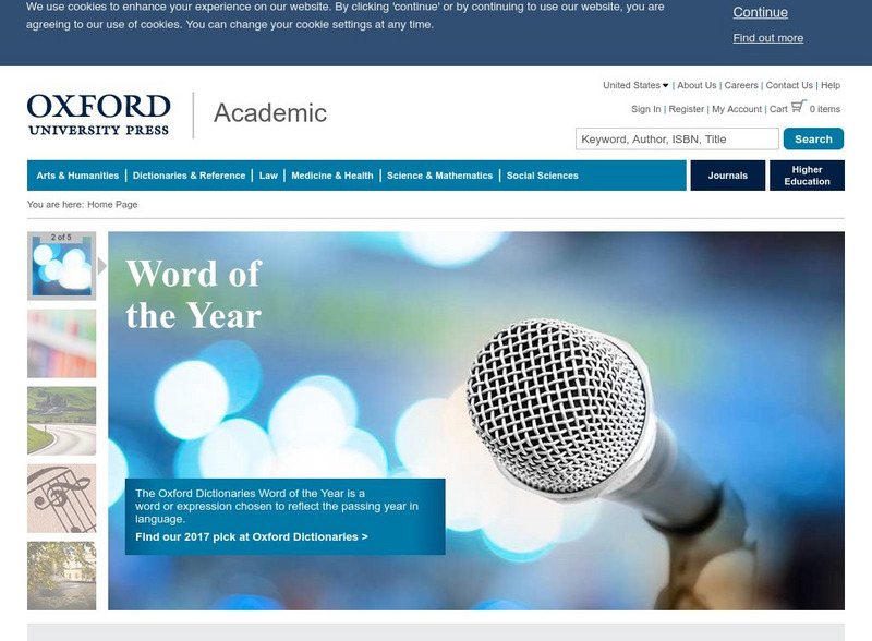 Oxford University Press Website Oxford University Press Website