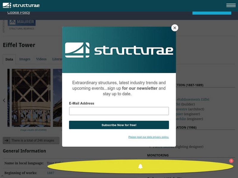 Nicolas Janberg's Structurae: Eiffel Tower Handout