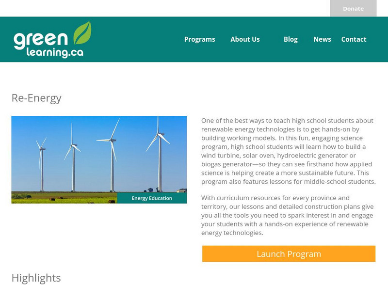 Pembina Institute: Renewable Energy Lesson Plans Website Pembina Institute: Renewable Energy Lesson Plans Website
