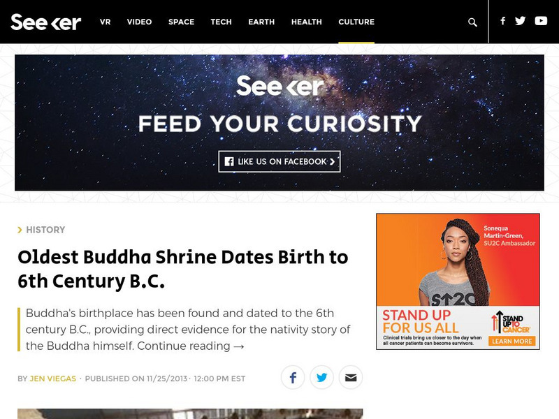 Seeker: Week of 11 25 13: Oldest Buddha Shrine Dates Birth 6th C. b.c. Article Seeker: Week of 11 25 13: Oldest Buddha Shrine Dates Birth 6th C. b.c. Article
