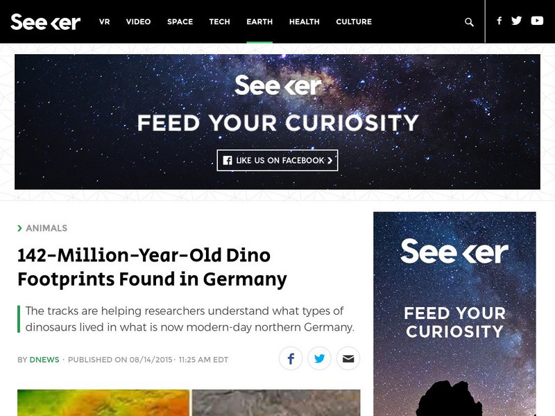 Seeker: 142 Million Year Old Dino Footprints Found Article Seeker: 142 Million Year Old Dino Footprints Found Article