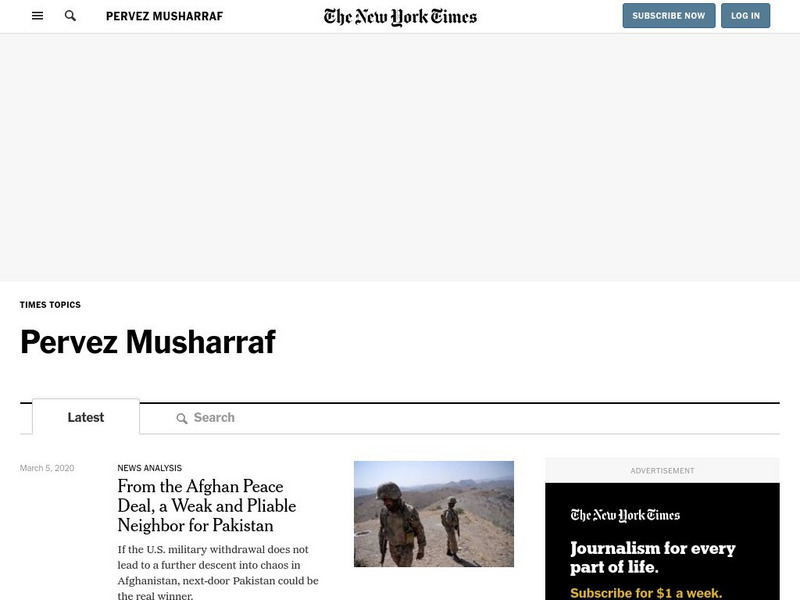 New York Times: Pervez Musharraf Website New York Times: Pervez Musharraf Website