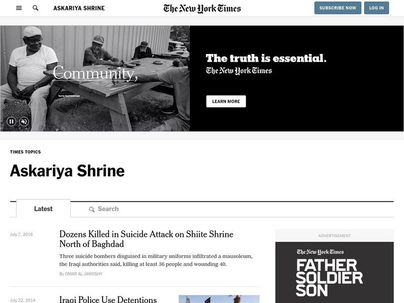New York Times: Askariya Shrine Website New York Times: Askariya Shrine Website