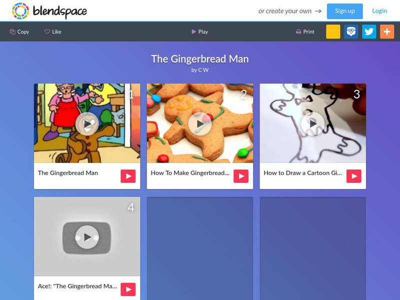 Blendspace: The Gingerbread Man Unit Plan Blendspace: The Gingerbread Man Unit Plan
