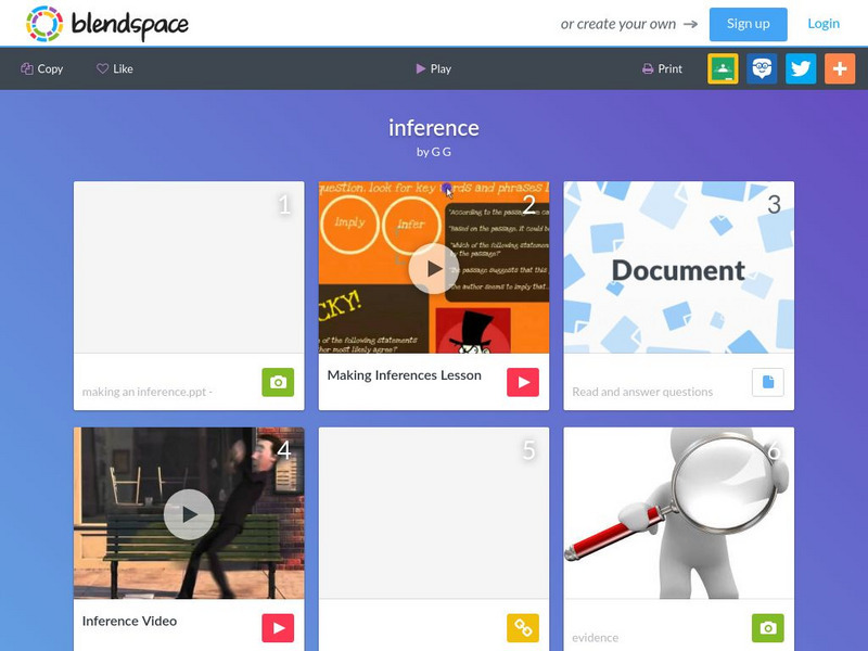 Blendspace: Inference Unit Plan Blendspace: Inference Unit Plan