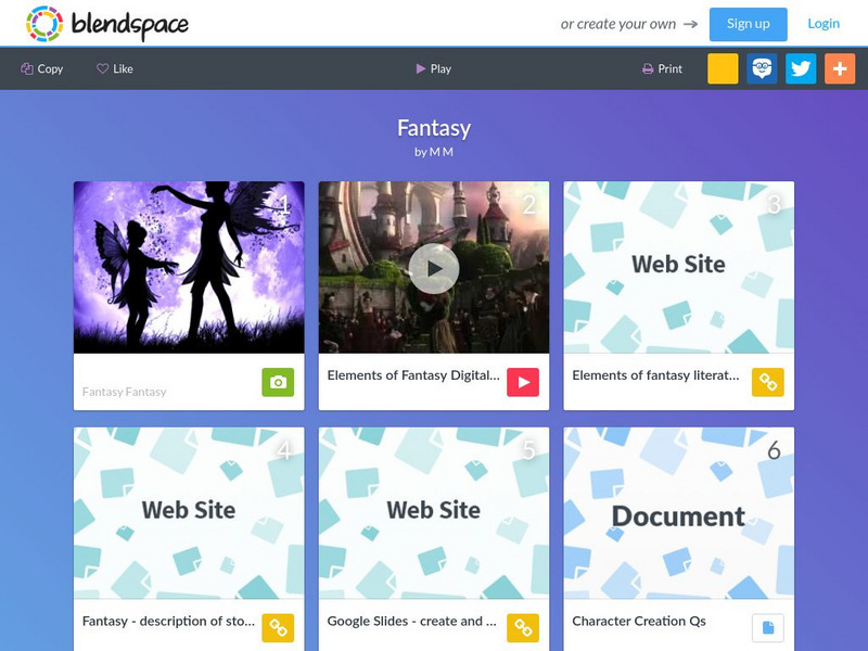 Blendspace: Fantasy Unit Plan Blendspace: Fantasy Unit Plan