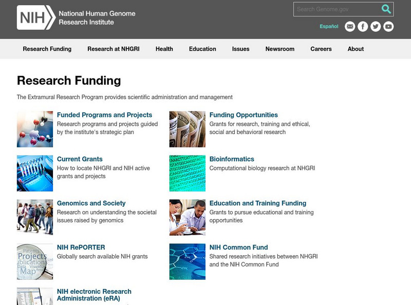 National Human Genome Research Institute: Research Funding Website National Human Genome Research Institute: Research Funding Website