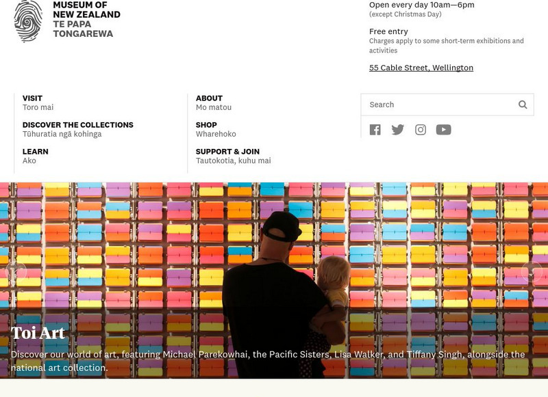 Museum of New Zealand Te Papa Tongarewa Website Museum of New Zealand Te Papa Tongarewa Website