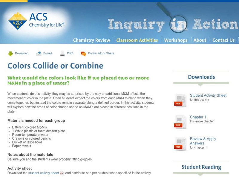 Inquiry in Action: Colors Collide or Combine Activity Inquiry in Action: Colors Collide or Combine Activity
