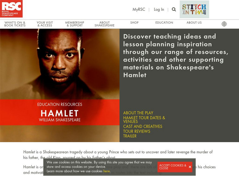 Royal Shakespeare Company: Education Resources: Hamlet Website Royal Shakespeare Company: Education Resources: Hamlet Website