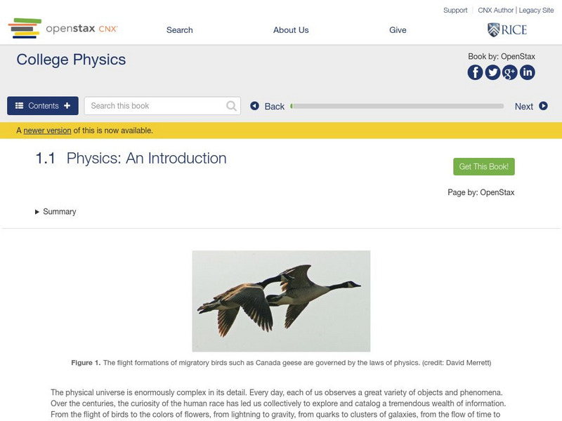 Open Stax: Physics: An Introduction Unit Plan